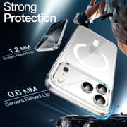 FITIT Clear MagSafe Case for iPhone 17 Pro – Transparent Shockproof Protective Cover with Magnetic Ring