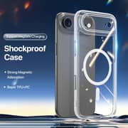 FITIT Clear MagSafe Case for iPhone Air – Transparent Shockproof Protective Cover with Magnetic Ring