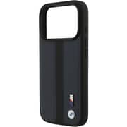 BMW Leather Case Navy Black iPhone 17 Pro - BMOHMP17L25PCPSVK