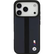 BMW Leather Case Navy Black iPhone 17 Pro - BMOHMP17L25PCPSVK