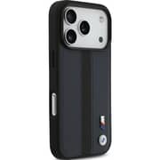 BMW Leather Case Navy Black iPhone 17 Pro - BMOHMP17L25PCPSVK