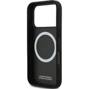 BMW MagSafe Leather Case Grey/Black iPhone 17 Pro - BMOHMP17L25PCPSGK