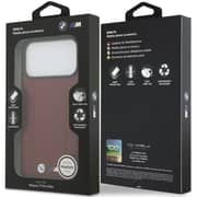 BMW MagSafe Quilted Leather Case Red iPhone 17 Pro Max - BMOHMP17X25PSECHR