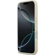 Karl Lagerfeld MagSafe Leather Case Beige iPhone 17 Pro - KLOHMP17LPSMLRKCE