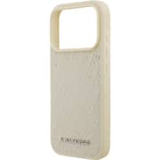 Karl Lagerfeld MagSafe Full Wrapped Leather Case Beige iPhone 17 Pro - KLOHMP17LPGKLFOFE