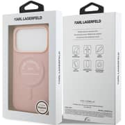 Karl Lagerfeld MagSafe Case Pink iPhone 17 Pro - KLOHMP17LPSKRSGEP