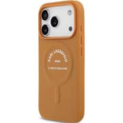 Karl Lagerfeld MagSafe Case Brown iPhone 17 Pro - KLOHMP17LPSKRSGEW