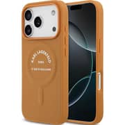 Karl Lagerfeld MagSafe Case Brown iPhone 17 Pro - KLOHMP17LPSKRSGEW