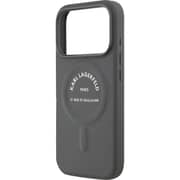 Karl Lagerfeld MagSafe Case Grey iPhone 17 Pro - KLOHMP17LPSKRSGEG