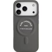 Karl Lagerfeld MagSafe Case Grey iPhone 17 Pro - KLOHMP17LPSKRSGEG