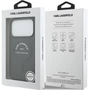 Karl Lagerfeld MagSafe Case Grey iPhone 17 Pro - KLOHMP17LPSKRSGEG