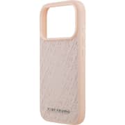 Karl Lagerfeld MagSafe Full Wrapped Leather Case Pink iPhone 17 Pro - KLOHMP17LPGKLFOFP