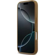 Karl Lagerfeld MagSafe Leather Case Brown iPhone 17 Pro - KLOHMP17LPGFKLRDW