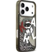 Karl Lagerfeld MagSafe Liquid Glitter Case Black iPhone 17 Pro Max - KLHMP17XLCHSCTDK