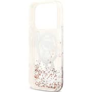 Karl Lagerfeld MagSafe Liquid Glitter Case White iPhone 17 Pro - KLHMP17LLCHSCTDT