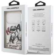 Karl Lagerfeld MagSafe Liquid Glitter Case White iPhone 17 Pro - KLHMP17LLCHSCTDT