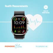 Porodo Blue Supremo Smartwatch Black