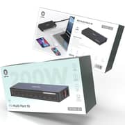 Green Lion Multi Ports 10 Charging Station Black