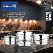 Korkmaz Alfaron Cookware Set 7pcs - A-1954