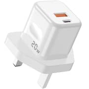 Porodo Blue Wall Charger UK White