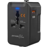 Porodo BluePD20 Universal Travel Adapter Black