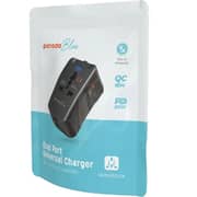 Porodo BluePD20 Universal Travel Adapter Black