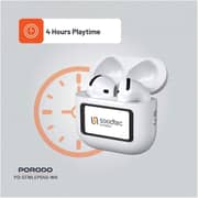 Porodo Soundtec GLIMPSE Wireless Earbuds White