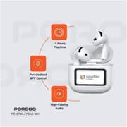 Porodo Soundtec GLIMPSE Wireless Earbuds White