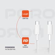 Porodo Type C to C Cable 3m White - PD-CBL0007-WH