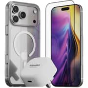 Blupebble Clear Case + Screen Protector + Charger iPhone 17 Pro - BP-17PROBUNDLE