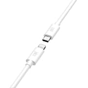 Juice Lightning Cable 1m White - JUI-CABLE-LIGHT-TYPEC-1M-RND-ECO-WHT
