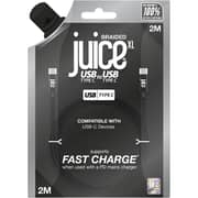 Juice Braided USB-C Cable 2m Black - JUI-CABLE-TYPEC-TYPEC-2M-RND-ECO-BLK