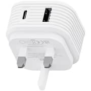 Juice Dual USB Charger White - JUI-MAINS-PD-PLUG-USBA/C-20W-ECO-WHT