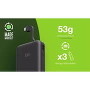 Juice Eco Integrated Power Bank 12000mAh Black - UI-PBANK-3-ECO-INT-BLK