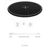 شاحن لاسلكي من جوس لون أسود JUI-WCHAR-PAD-10W-ECO-BLK
