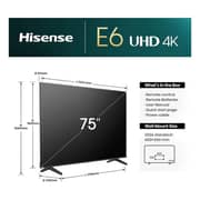 Hisense 70inch E6N Series 4K Ultra HD Smart Television - 70E6N (2024 Model)