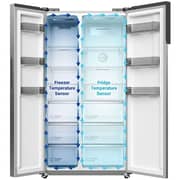 Hitachi Side By Side Refrigerator 525L Inox - HRSN9552DXOM