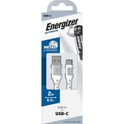 Energizer USB-A To USB-C Cable 2m White - C520CKWH