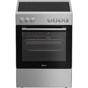 Indesit 4 Zone Ceramic Cooker 60cm Inox - RIN6-EV520205XME