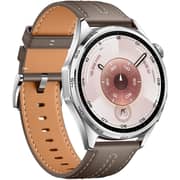 Huawei Watch GT 6 Atum Leather Strap Smartwatch 46mm Grey