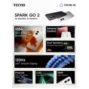 Tecno Spark Go 2 4G 128GB 4GB RAM Veil White Dual Sim Smartphone
