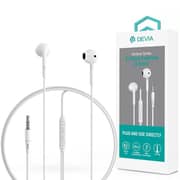 Devia Kingston Series Wired In Ear Earphone White