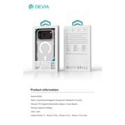 Devia Crystal Series Magnetic Case with Built in Touch Clear iPhone 17 Pro Max - 136274