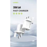 Lanex Gan Fast Charger 30W White - LC65U