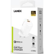 Lanex Gan Fast Charger 65W White - LC59U