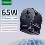 Ugreen Universal Travel Adapter Black - S550-55001