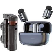 Pawa Travel Vlogging Kit With Microphone and Selfie Stick Black - PW-SLST6015