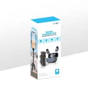 Pawa Travel Vlogging Kit With Microphone and Selfie Stick Black - PW-SLST6015