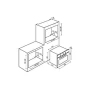 Kitchen Line Built-in Electric Oven 90cm ,125 Liter - FE9VV092EXN