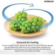 Hitachi Top Mount Refrigerator 275L Elegant Inox - HRTN5230MXAE